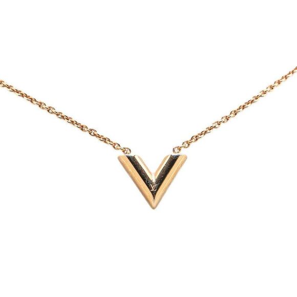 Pre Loved louis vuitton Women metallic | gold Necklaces - Picture 1 of 5